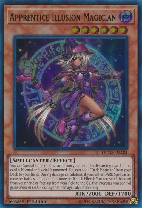 Apprentice Illusion Magician [LEDD-ENA03] Ultra Rare | Deep Dive Games St. Marys