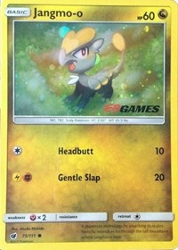 Jangmo-o (75/111) (Cosmos Holo) (EB Games Promo) [Sun & Moon: Crimson Invasion] | Deep Dive Games St. Marys