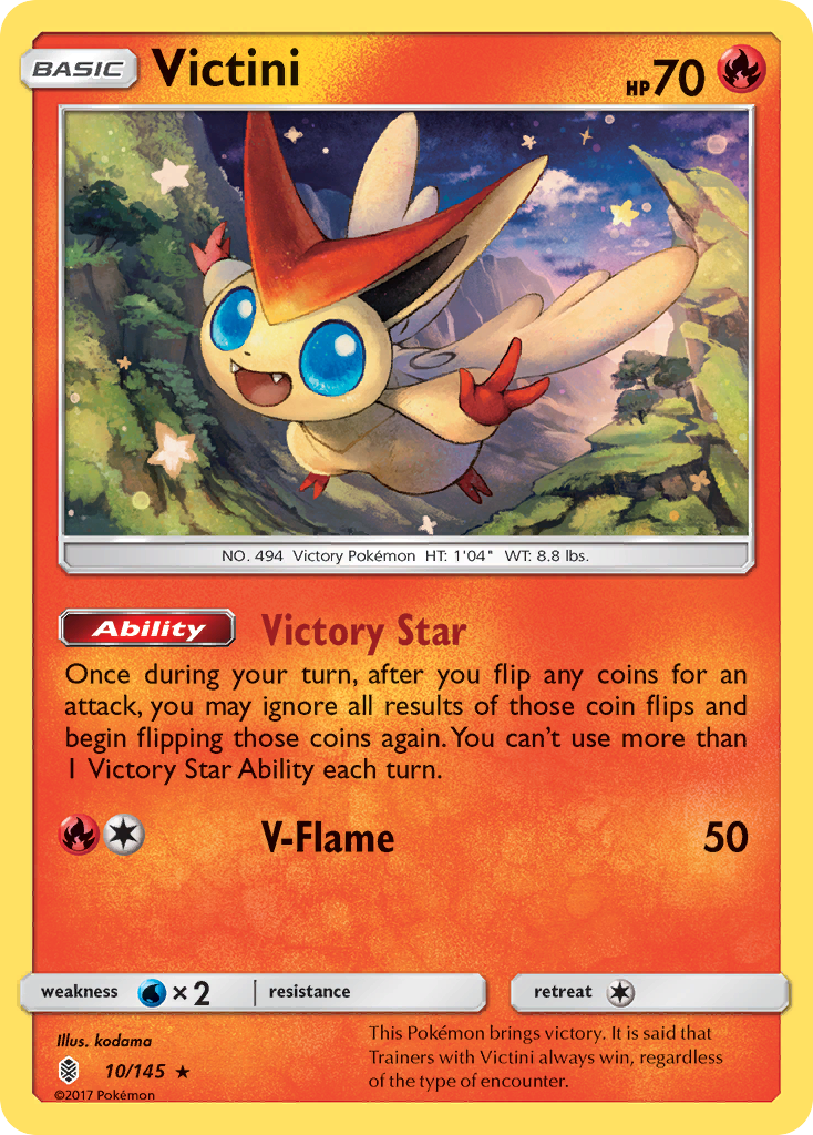 Victini (10/145) [Sun & Moon: Guardians Rising] | Deep Dive Games St. Marys