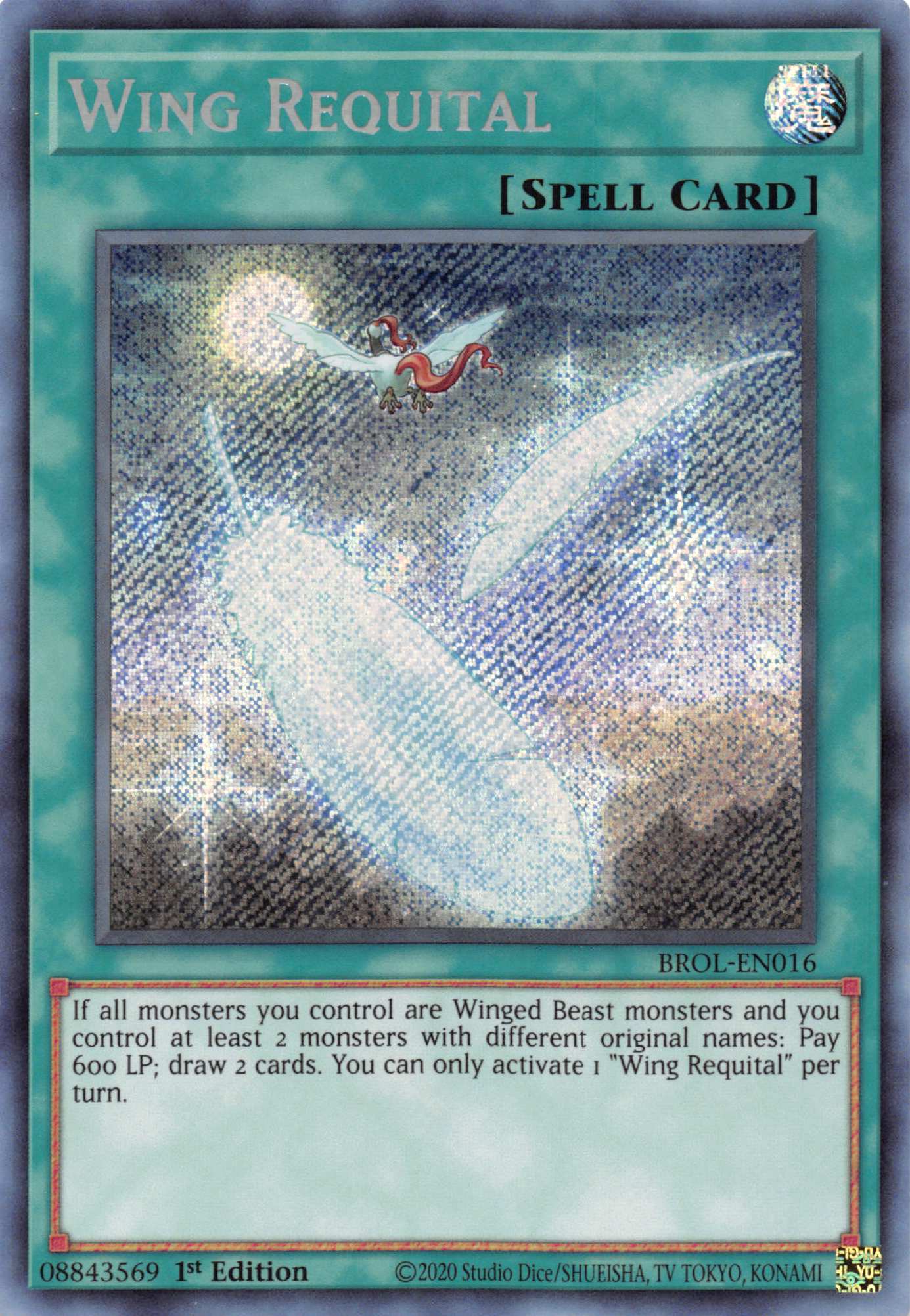 Wing Requital [BROL-EN016] Secret Rare | Deep Dive Games St. Marys