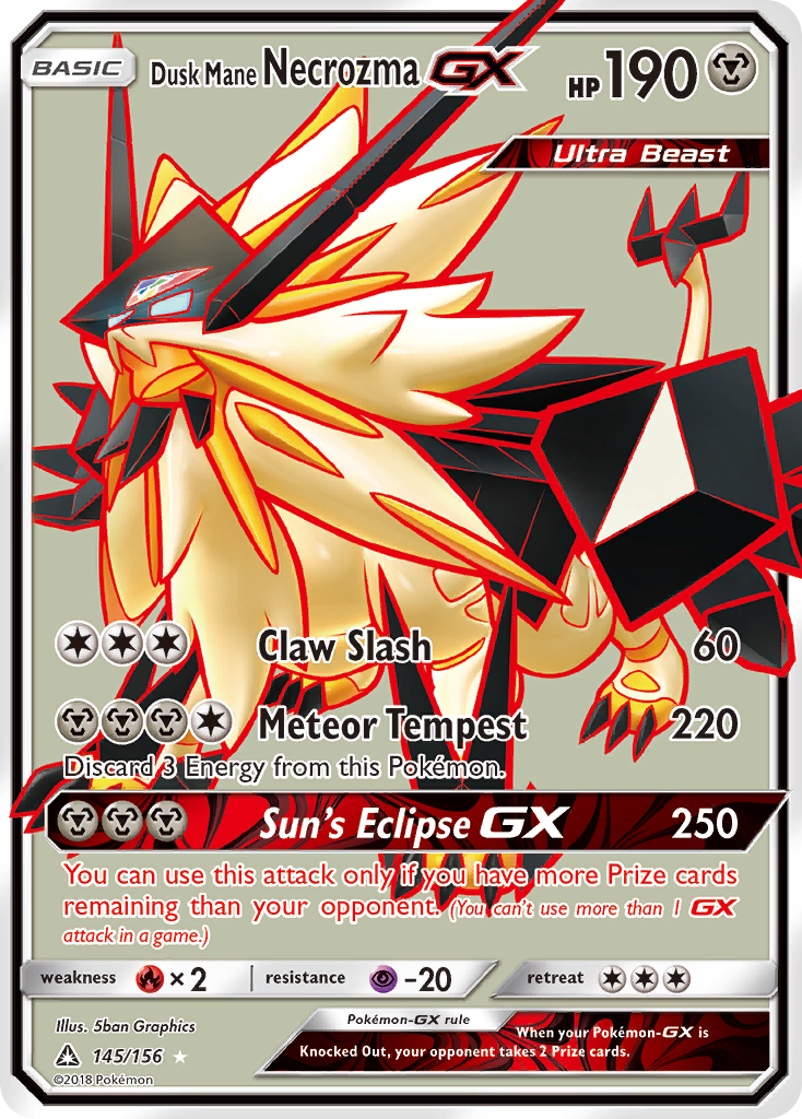 Dusk Mane Necrozma GX (145/156) [Sun & Moon: Ultra Prism] | Deep Dive Games St. Marys