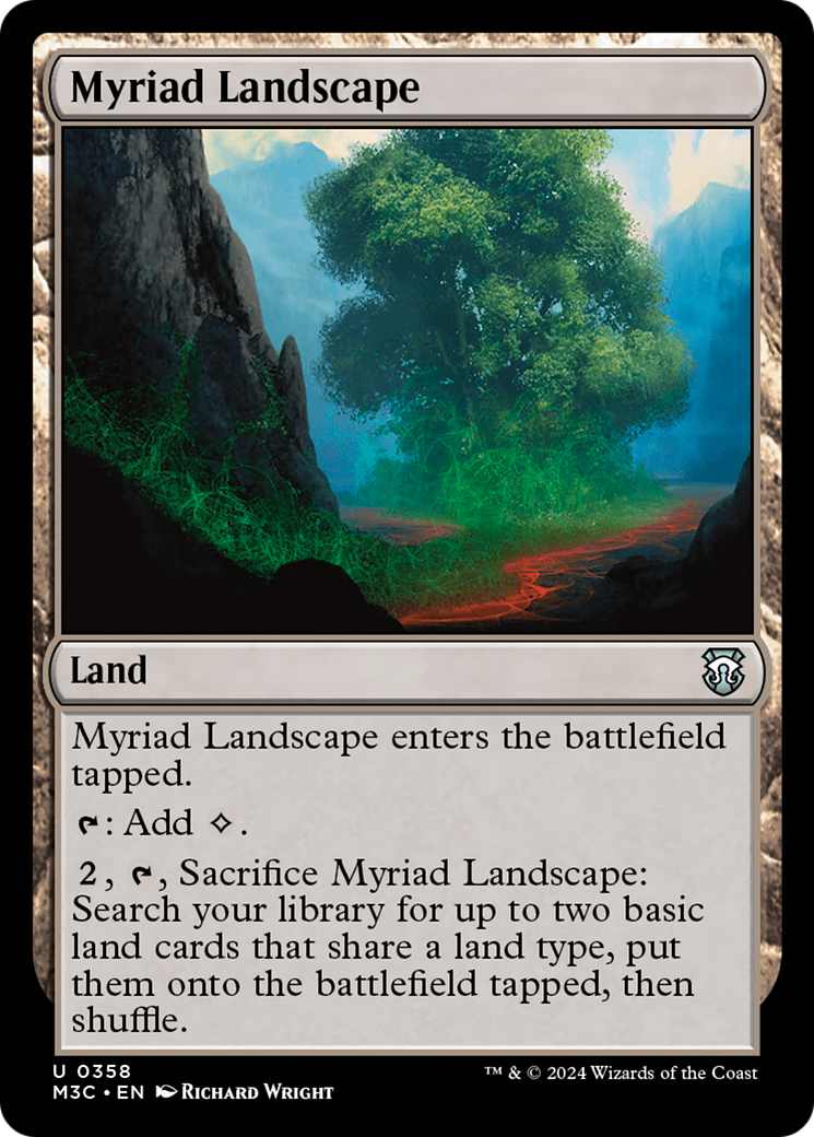 Myriad Landscape (Ripple Foil) [Modern Horizons 3 Commander] | Deep Dive Games St. Marys