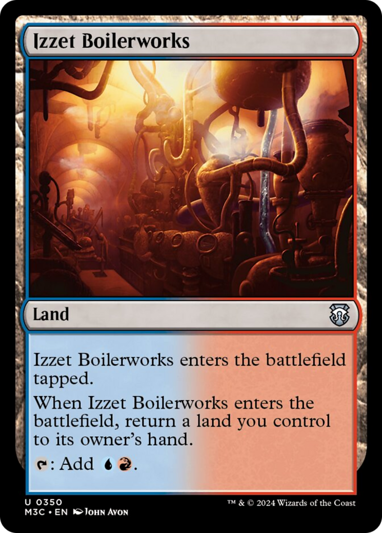 Izzet Boilerworks (Ripple Foil) [Modern Horizons 3 Commander] | Deep Dive Games St. Marys