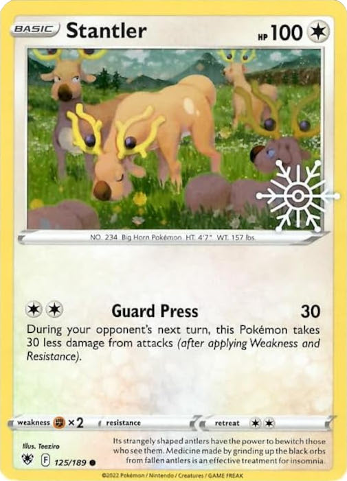 Stantler (125/189) (Holiday Calendar) [Sword & Shield: Astral Radiance] | Deep Dive Games St. Marys