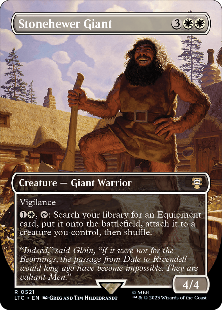 Stonehewer Giant (Borderless) [The Lord of the Rings: Tales of Middle-Earth Commander] | Deep Dive Games St. Marys