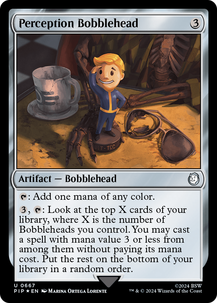 Perception Bobblehead (Surge Foil) [Fallout] | Deep Dive Games St. Marys