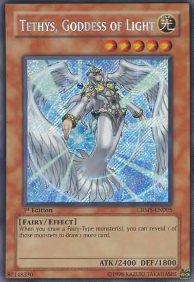 Tethys, Goddess of Light [CRMS-EN095] Secret Rare | Deep Dive Games St. Marys