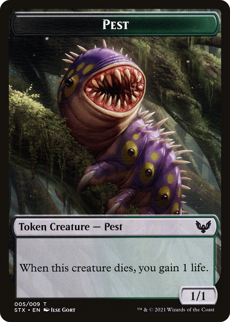 Pest // Jace, Telepath Unbound Emblem Double-Sided Token [Secret Lair: From Cute to Brute Tokens] | Deep Dive Games St. Marys