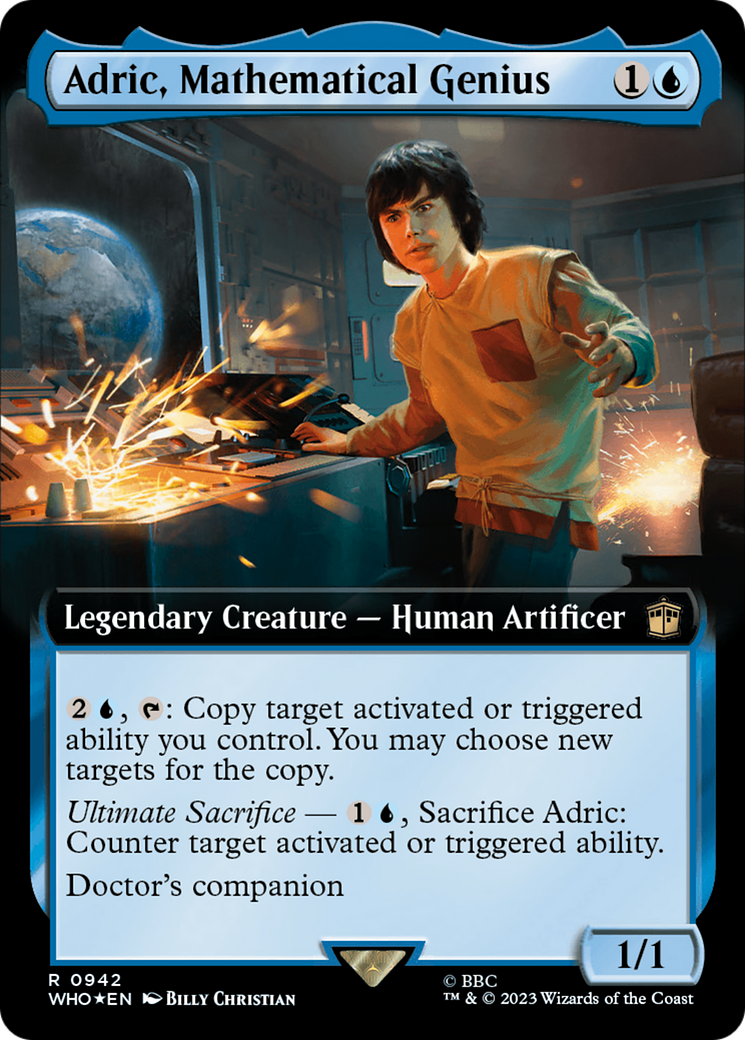 Adric, Mathematical Genius (Extended Art) (Surge Foil) [Doctor Who] | Deep Dive Games St. Marys