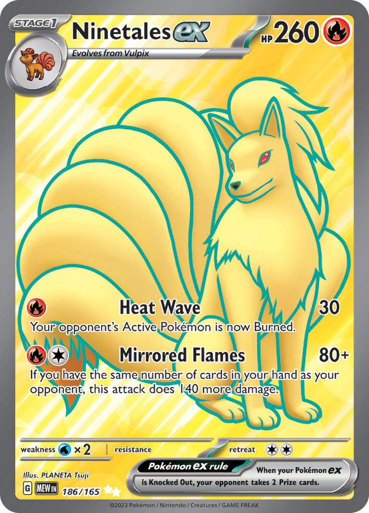 Ninetales ex (186/165) [Scarlet & Violet 151] | Deep Dive Games St. Marys