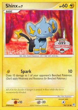 Shinx (98/130) (City Championships Promo) [Nintendo: Black Star Promos] | Deep Dive Games St. Marys