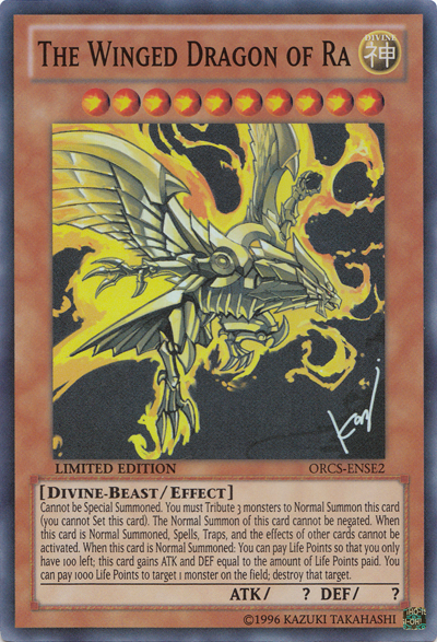 The Winged Dragon of Ra [ORCS-ENSE2] Super Rare | Deep Dive Games St. Marys