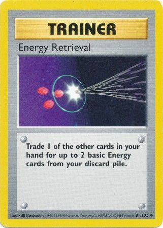 Energy Retrieval (81/102) [Base Set Shadowless Unlimited] | Deep Dive Games St. Marys