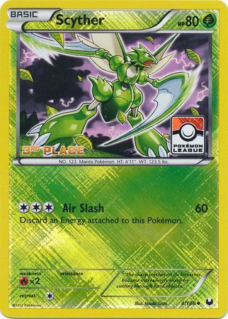 Scyther (4/108) (League Promo 3rd Place) [Black & White: Dark Explorers] | Deep Dive Games St. Marys