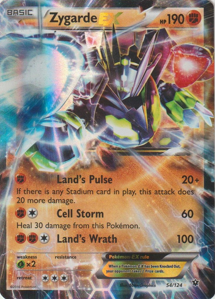 Zygarde EX (054/124) (Jumbo Card) [XY: Fates Collide] | Deep Dive Games St. Marys