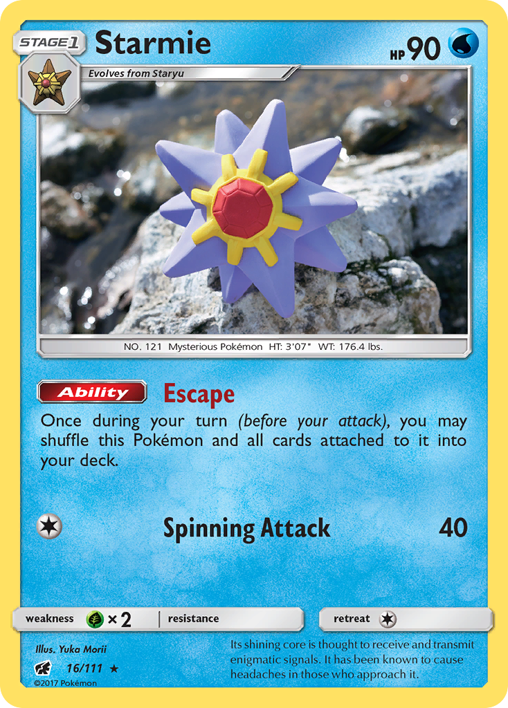 Starmie (16/111) [Sun & Moon: Crimson Invasion] | Deep Dive Games St. Marys