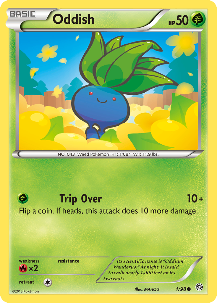 Oddish (1/98) [XY: Ancient Origins] | Deep Dive Games St. Marys