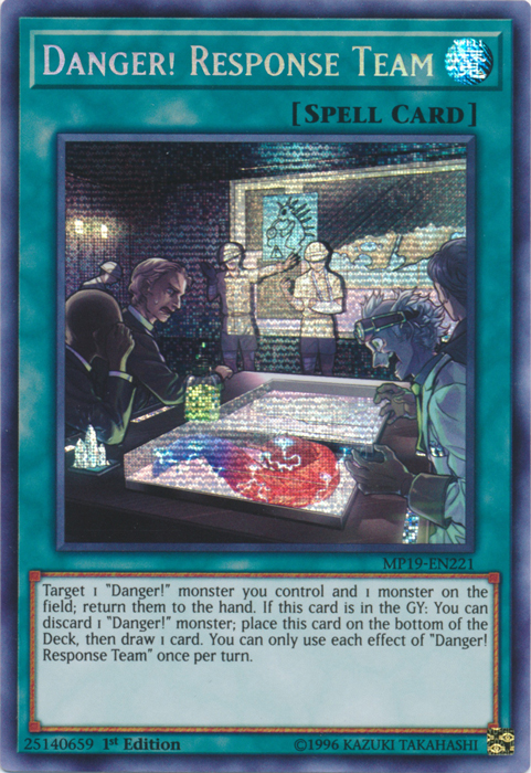 Danger! Response Team [MP19-EN221] Prismatic Secret Rare | Deep Dive Games St. Marys