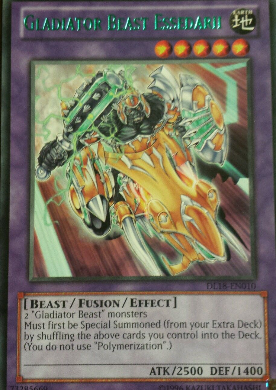 Gladiator Beast Essedarii (Green) [DL18-EN010] Rare | Deep Dive Games St. Marys