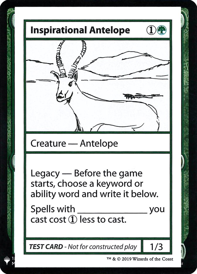 Inspirational Antelope [Mystery Booster Playtest Cards] | Deep Dive Games St. Marys