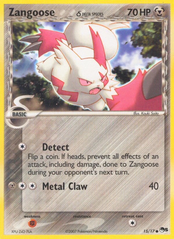 Zangoose (15/17) (Delta Species) [POP Series 5] | Deep Dive Games St. Marys