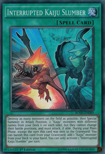 Interrupted Kaiju Slumber [BOSH-EN089] Super Rare | Deep Dive Games St. Marys