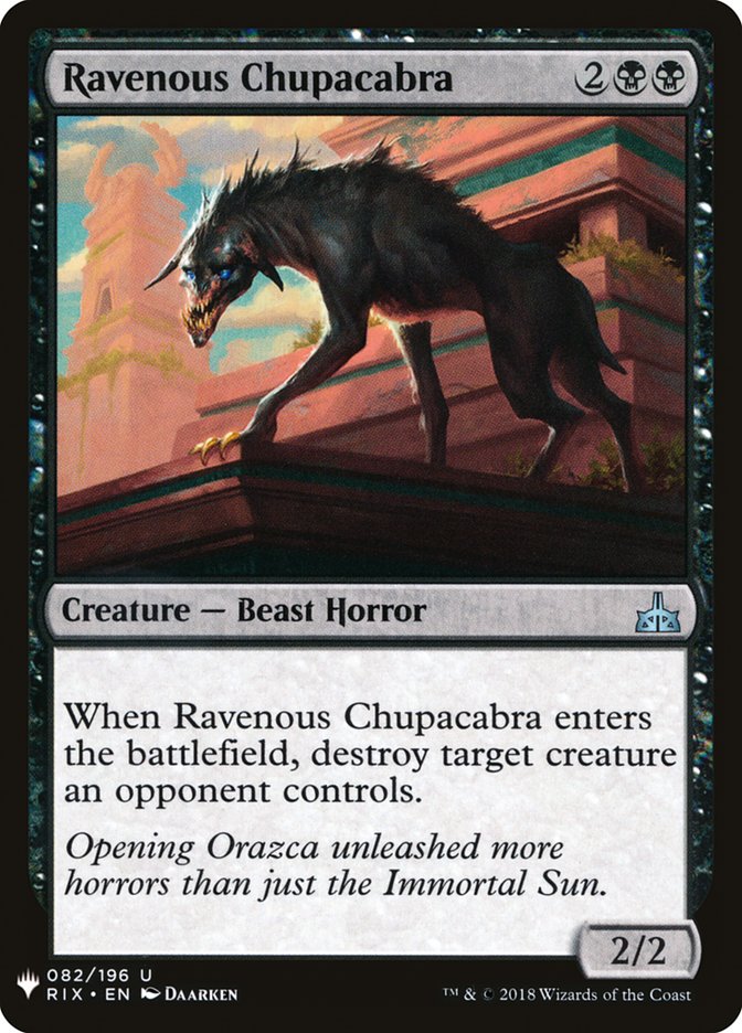 Ravenous Chupacabra [Mystery Booster] | Deep Dive Games St. Marys