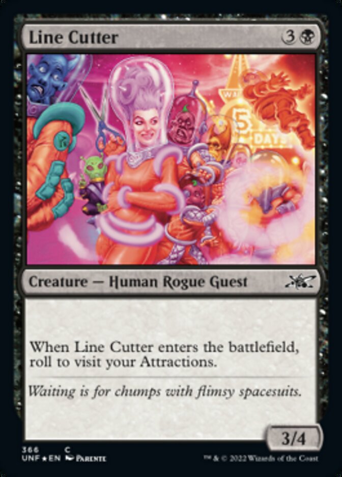 Line Cutter (Galaxy Foil) [Unfinity] | Deep Dive Games St. Marys