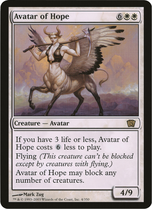 Avatar of Hope (Oversized) [Eighth Edition Box Topper] | Deep Dive Games St. Marys