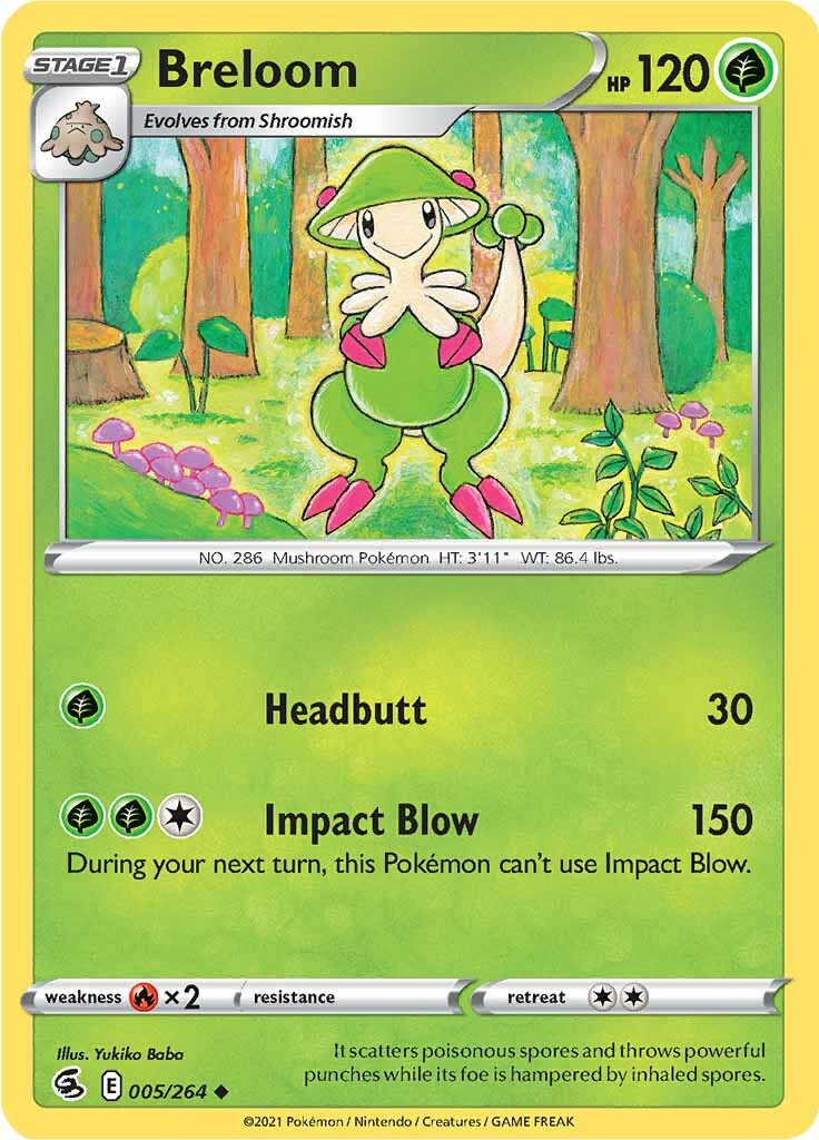 Breloom (005/264) [Sword & Shield: Fusion Strike] | Deep Dive Games St. Marys