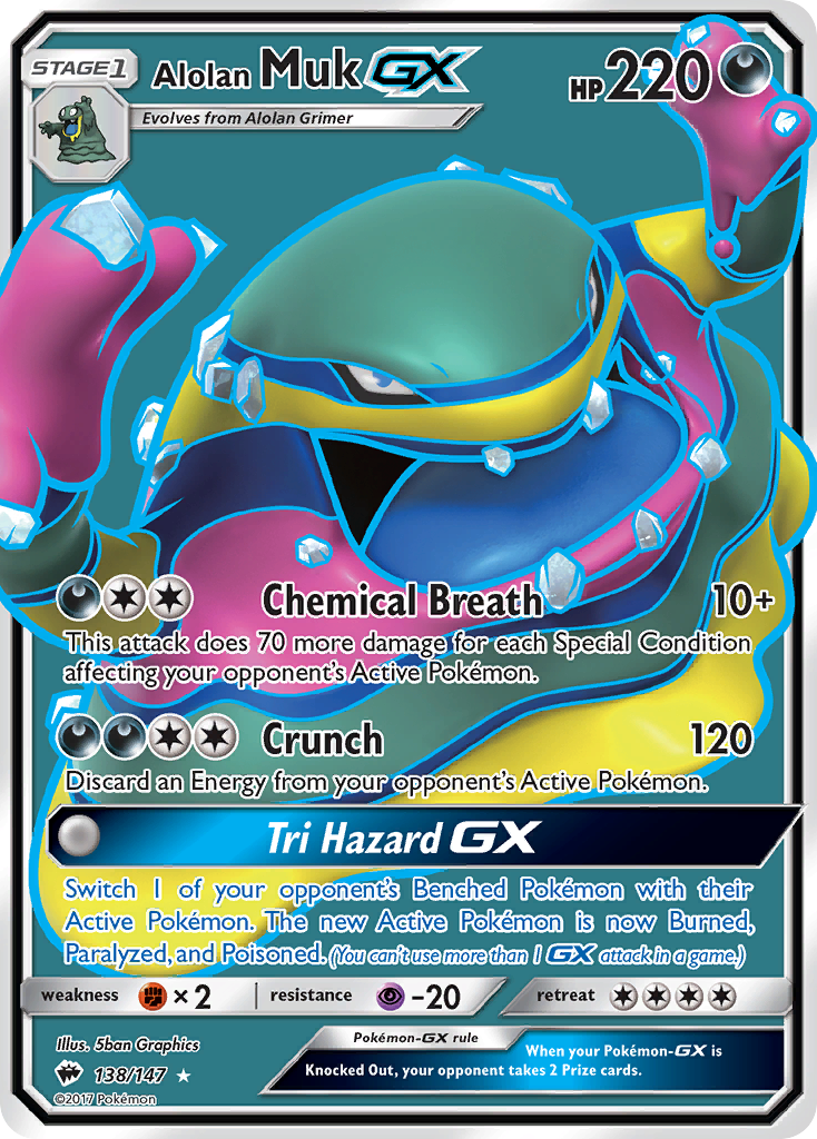 Alolan Muk GX (138/147) [Sun & Moon: Burning Shadows] | Deep Dive Games St. Marys