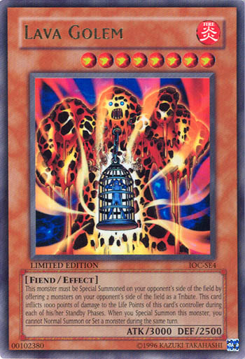 Lava Golem [IOC-SE4] Ultra Rare | Deep Dive Games St. Marys