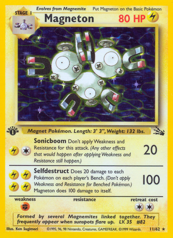 Magneton (11/62) [Fossil 1st Edition] | Deep Dive Games St. Marys