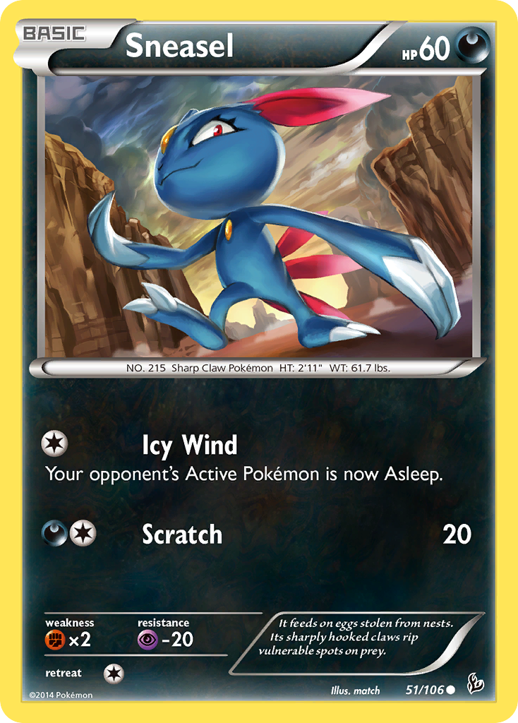 Sneasel (51/106) [XY: Flashfire] | Deep Dive Games St. Marys