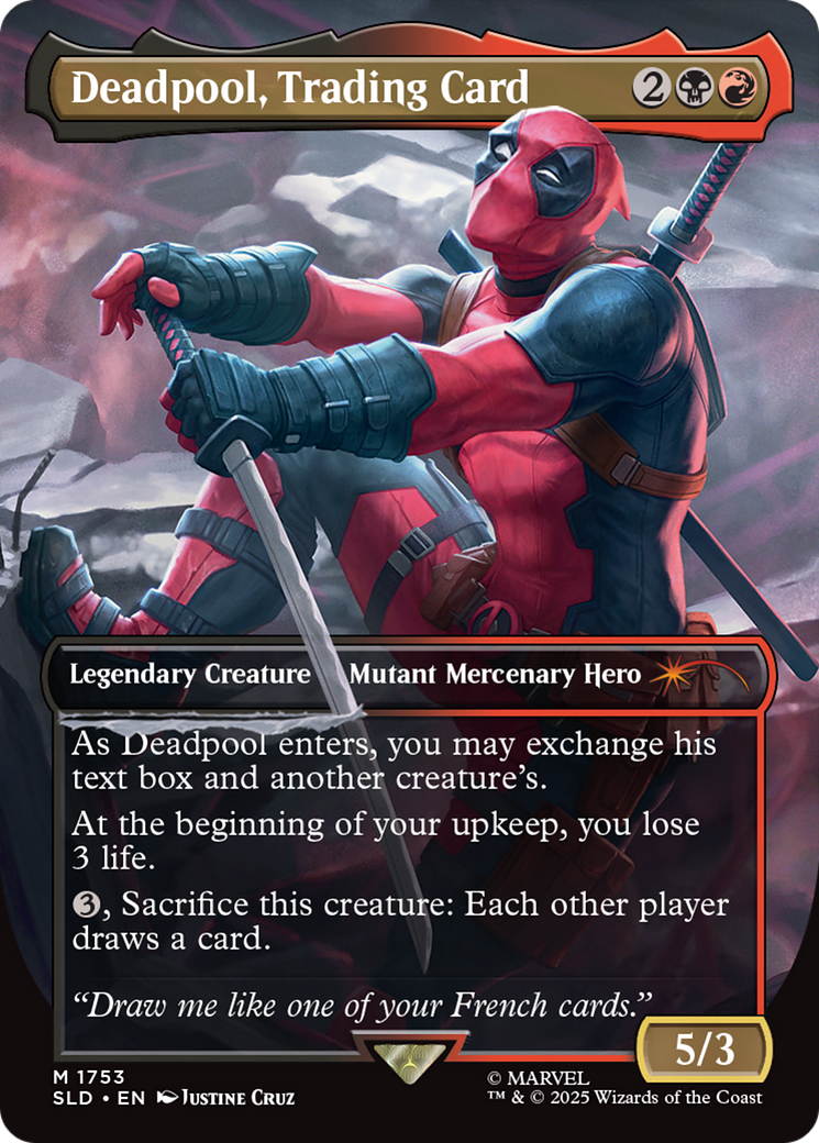 Deadpool, Trading Card [Secret Lair Drop Series] | Deep Dive Games St. Marys
