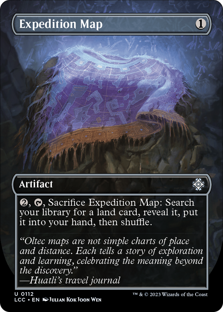 Expedition Map (Borderless) [The Lost Caverns of Ixalan Commander] | Deep Dive Games St. Marys