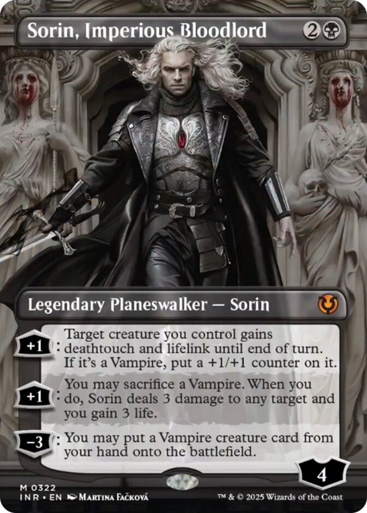 Sorin, Imperious Bloodlord (Borderless) [Innistrad Remastered] | Deep Dive Games St. Marys