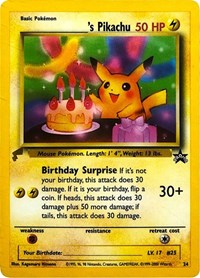 Pikachu (24) (Birthday) [Pikachu World Collection Promos] | Deep Dive Games St. Marys