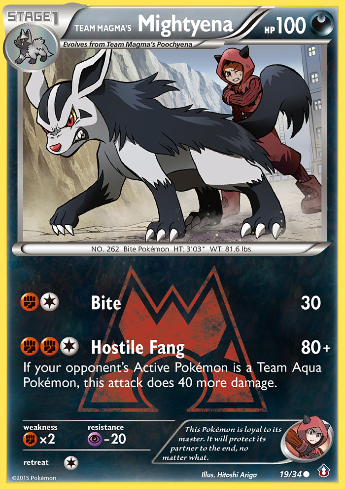 Team Magma's Mightyena (19/34) [XY: Double Crisis] | Deep Dive Games St. Marys