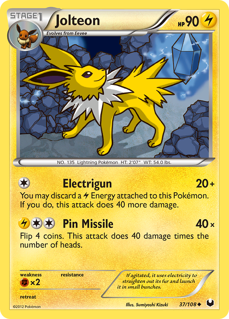 Jolteon (37/108) [Black & White: Dark Explorers] | Deep Dive Games St. Marys