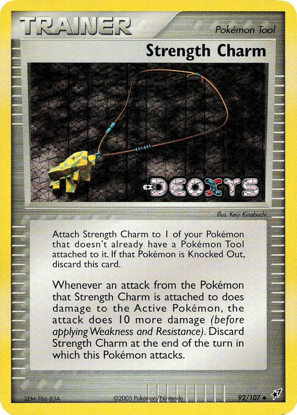 Strength Charm (92/107) (Stamped) [EX: Deoxys] | Deep Dive Games St. Marys