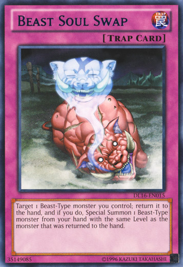 Beast Soul Swap (Blue) [DL16-EN015] Rare | Deep Dive Games St. Marys