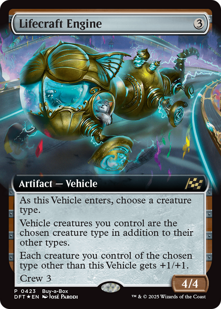 Lifecraft Engine (Extended Art) (Buy-A-Box) [Aetherdrift Promos] | Deep Dive Games St. Marys