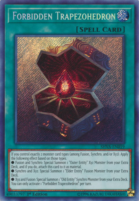 Forbidden Trapezohedron [SHVA-EN019] Secret Rare | Deep Dive Games St. Marys