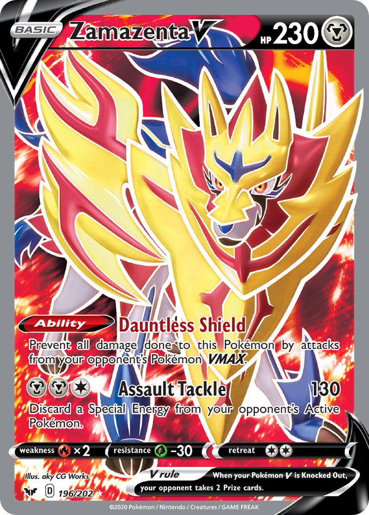 Zamazenta V (196/202) [Sword & Shield: Base Set] | Deep Dive Games St. Marys