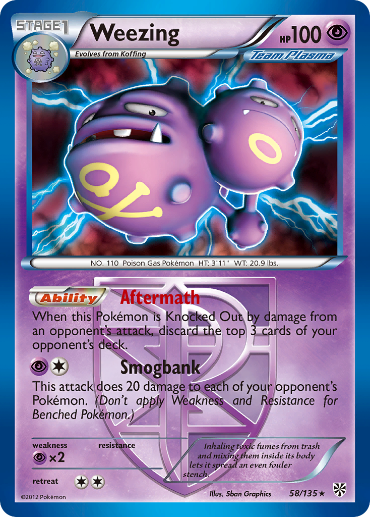 Weezing (58/135) [Black & White: Plasma Storm] | Deep Dive Games St. Marys