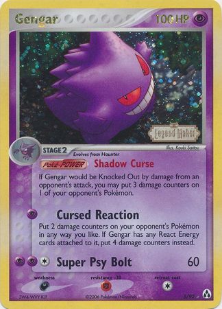 Gengar (5/92) (Stamped) [EX: Legend Maker] | Deep Dive Games St. Marys