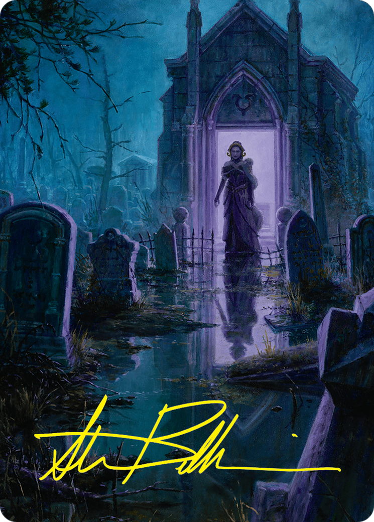 Swamp Art Card (23/54) (Gold-Stamped Signature) [Foundations Art Series] | Deep Dive Games St. Marys