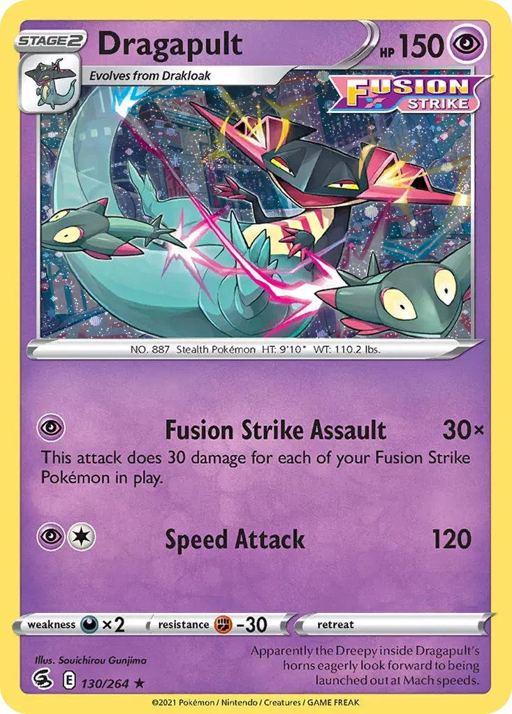 Dragapult (130/264) (Cosmos Holo) [Sword & Shield: Fusion Strike] | Deep Dive Games St. Marys