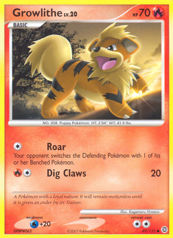 Growlithe (89/132) [Diamond & Pearl: Secret Wonders] | Deep Dive Games St. Marys